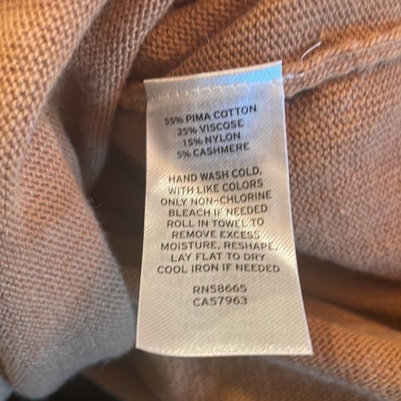 Chelsea 28 Turtleneck Tunic Sweater in Tan Dale Size XL NWT - Picture 8 of 8